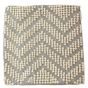 Homegoods Neutral Nubby Pillowcover - 20x20 cream , gray nubby cotton , zip